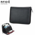 AMZER Anti-Magnetic RFID Multi-functional Genuine Leather Credit Card