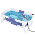 1Pc Baby Bath Tub With Thermometer Collapsible Travel Friendly 0 To
