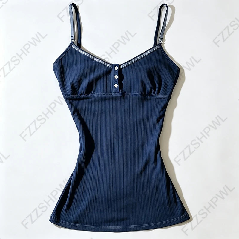 Y2K Japanese Summer Women's Camisole Top Sexy Cute Slim Fashion Casual Lace Solid Color Crop Tee Kawaii Sweet Girlish Streetwear