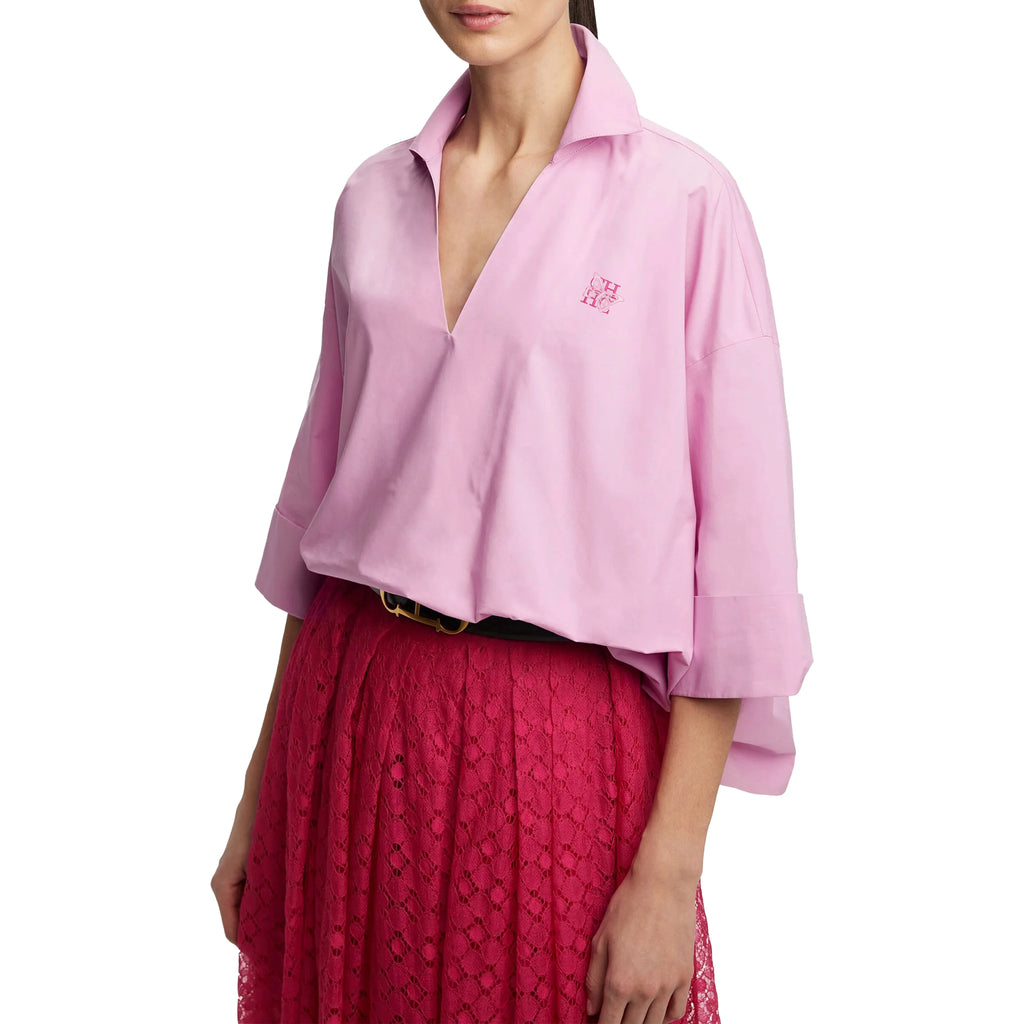 CHCH Blouses For Women's Summer New Top Solid V-Neck Short Sleeve Casual Shirt Fashion Blouse Loose Elegantes Apparel