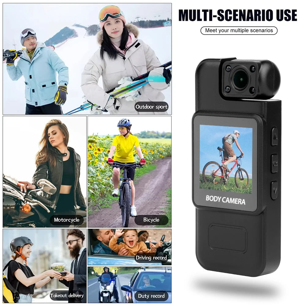 4K HD WiFi Mini Camera Portable Digital Video Recorder Color Screen Wearable Camera Night Vision Police Cam Small Bike Camcorder