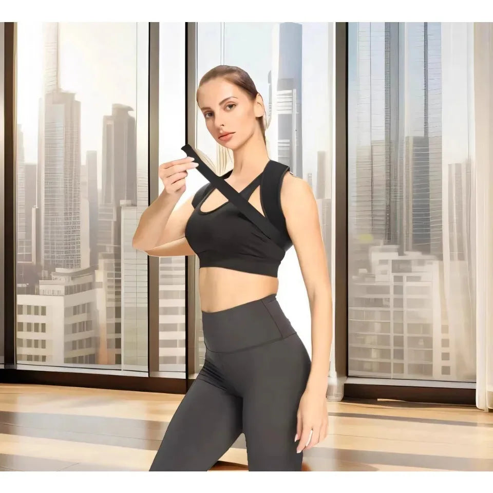 Adjustable Posture Corrector Back Support Brace for Men & Women Comfortable Invisible Wearable for Office Gym Outdoor Activities