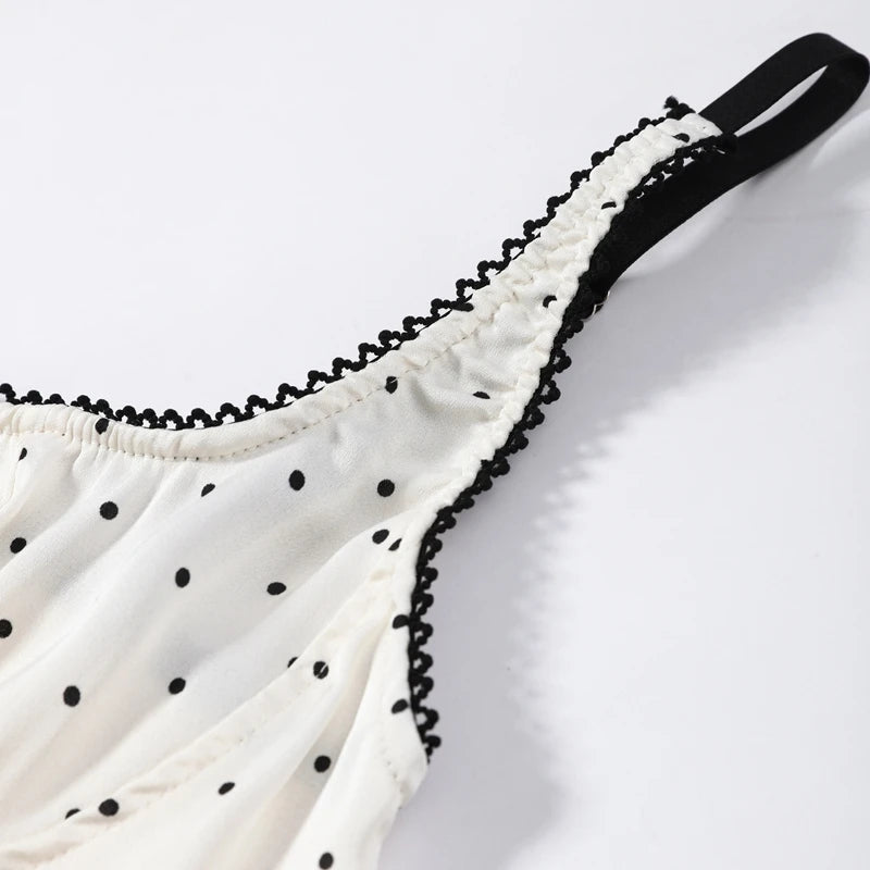 Fashion Asymmetric Floral Lace Halter Neck Cami Women's Sleeveless Chiffon Ruffle Hem Top 2026 Summer Lady Beach Vacation Wear
